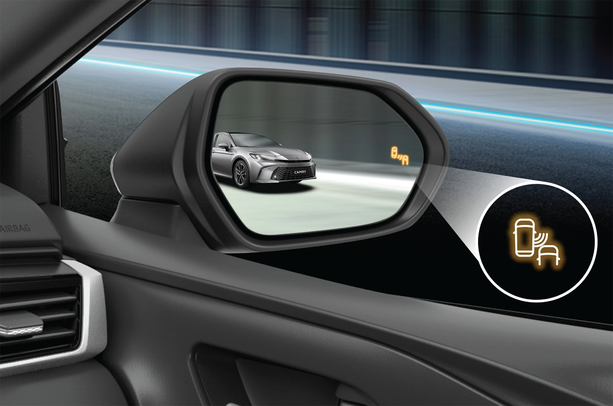 Toyota Camry – Cảnh báo điểm mù BSM