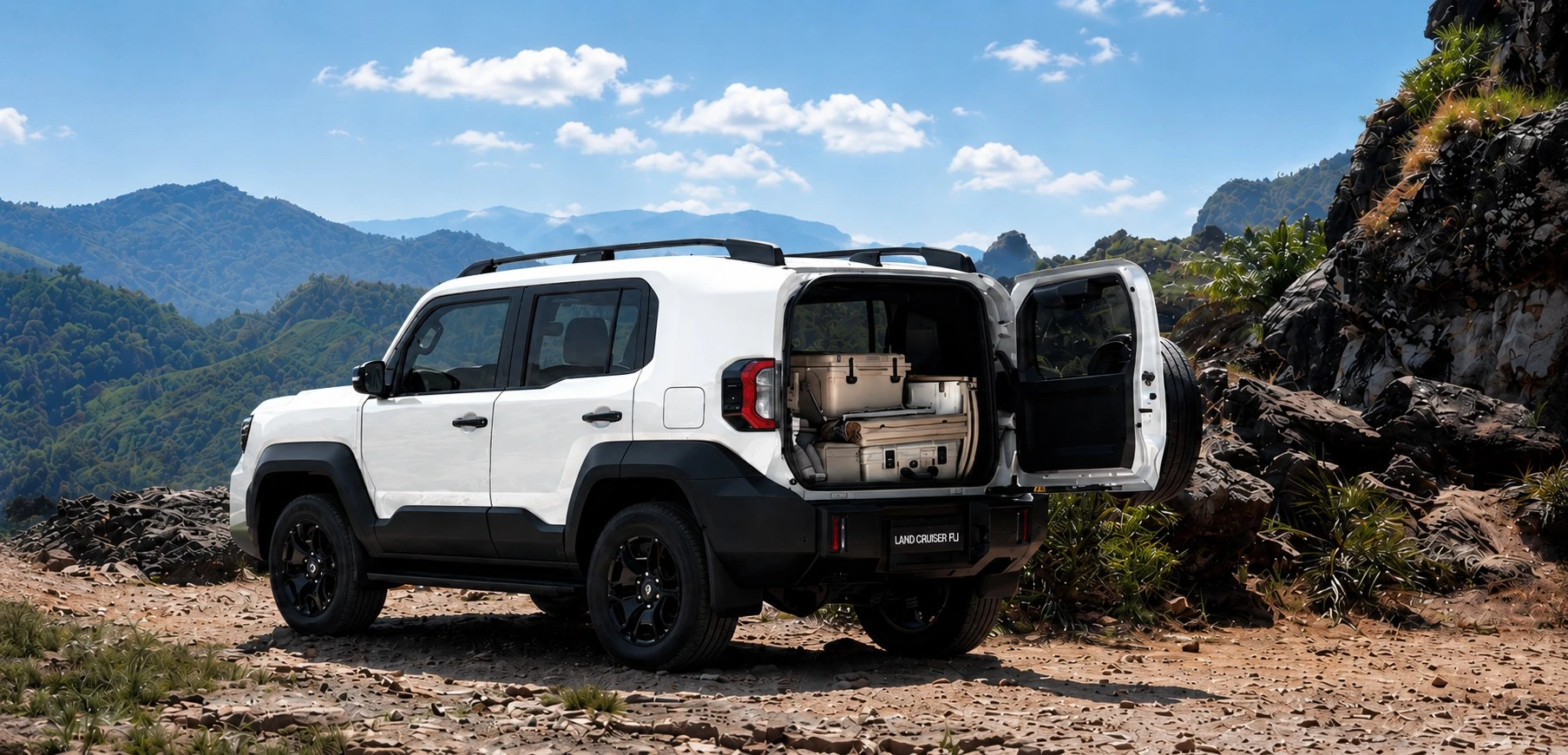 Toyota Land Cruiser FJ – Cửa hậu mở ngang